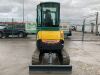 UNRESERVED 2007 Yanmar Gobal VIO25 2.5T Zero Tail Excavator c/w 3 x Buckets - 9