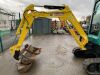 UNRESERVED 2007 Yanmar Gobal VIO25 2.5T Zero Tail Excavator c/w 3 x Buckets - 26
