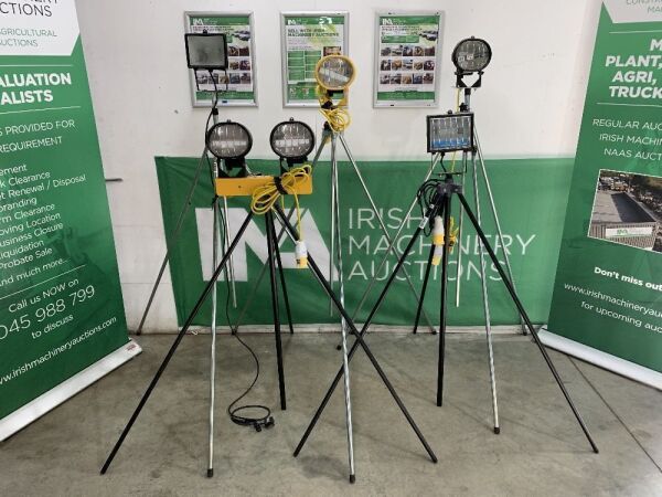 UNRESERVED 5x Unused Tripod Floodlights