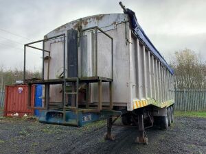 1985 Fruehauf Tri Axle Bulk Tipper Trailer