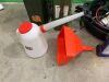 2 x 2Ltr Jerry Cans, 2 x Oil Trays, Grease Gun, 5Ltr Oil Can & Funnel - 3