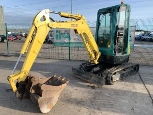 UNRESERVED 2007 Yanmar VIO25 Zero Tail Excavator c/w 3 x Buckets