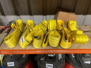 6 x Yellow 1.5M 3T Lifting Slings