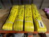 4 x Yellow 3T/3M Lifting Slings