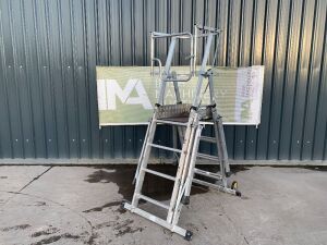 Youngman 4 To 6 Step Extendable Podium Ladder