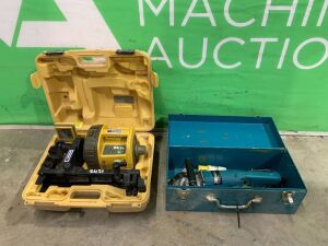 UNRESERVED Laser Level & Makita 110V Concrete Planer