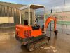 UNRESERVED Pel-Job 1.5T Mini Excavator c/w Bucket - 7