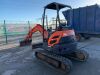 2008 Kubota U25 Zero Tail Swing Excavator - 10