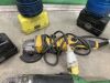 UNRESERVED Lot to Include: Dewalt Grinder, Hitachi Grinder & 4x Blue Lights - 6