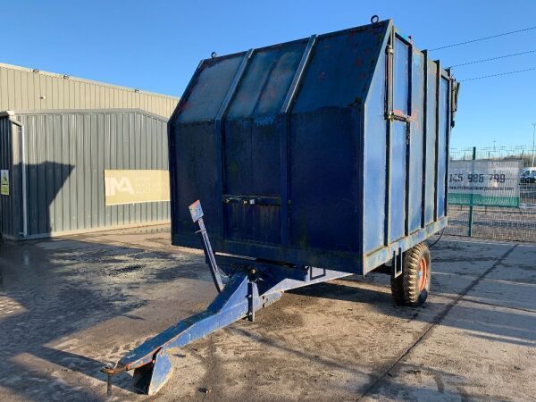 Hydraulic Waste Collector Tipping Trailer c/w Auger