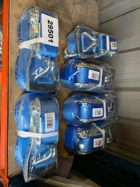 6 x 5T/10M Ratchet Straps