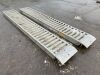 Set Of 8T Aluminium Loading Ramps - 2