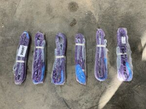 6 x 1T - 2M Purple Lifting Slings
