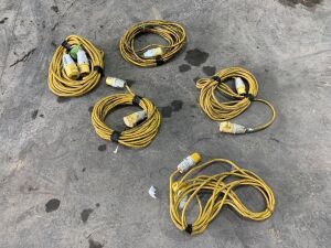 5 x 110v Extension Leads