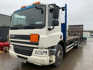 UNRESERVED 2011 DAF CF 75.310 6x2 Plant Truck c/w Ramp & Winch