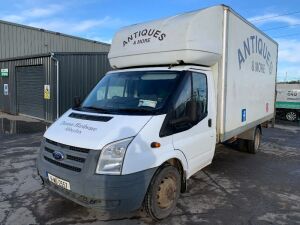 UNRESERVED 2011 Ford Transit T350 115BHP RWD LWB Box Body c/w Tail Lift