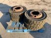 4 x Kargo 700x15 Soild Tyres & Rims