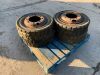 4 x Kargo 700x15 Soild Tyres & Rims - 4