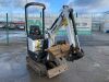 2017 Bobcat E10 Zeo Tail 1T Mini Excavator c/w 2 x Buckets - 6