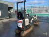 2017 Bobcat E10 Zeo Tail 1T Mini Excavator c/w 2 x Buckets - 8