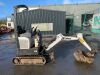 2017 Bobcat E10 Zeo Tail 1T Mini Excavator c/w 2 x Buckets - 9