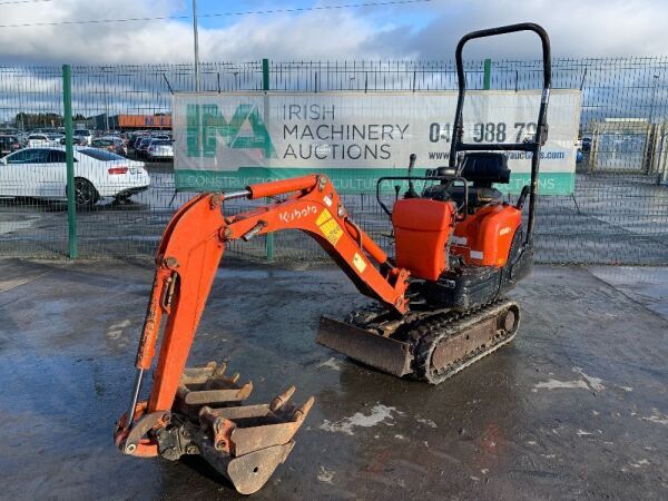 UNRESERVED 2008 Kubota K008-3 0.8T Excavator c/w 3 x Buckets