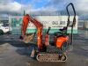 UNRESERVED 2008 Kubota K008-3 0.8T Excavator c/w 3 x Buckets - 3