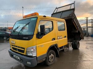 UNRESERVED 2011 Mitsubishi Canter 3C13 3.5T Crew Cab Tipper