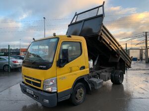 UNRESERVED 2011 Mitsubishi Canter 3C13 3.5T Tipper