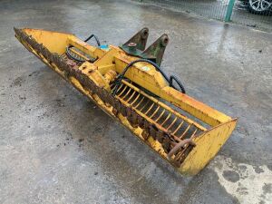 UNRESERVED Flails Direct 2.5M/8FT Finger Bar Ditching Rake c/w Hydraulic Pipes (65mm)