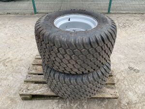 2 x BKT Turf Tyres (33 x 15.5 x 16.5)