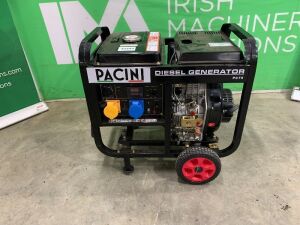 UNRESERVED Pacini PC75 7.5KVA Diesel Site Generator