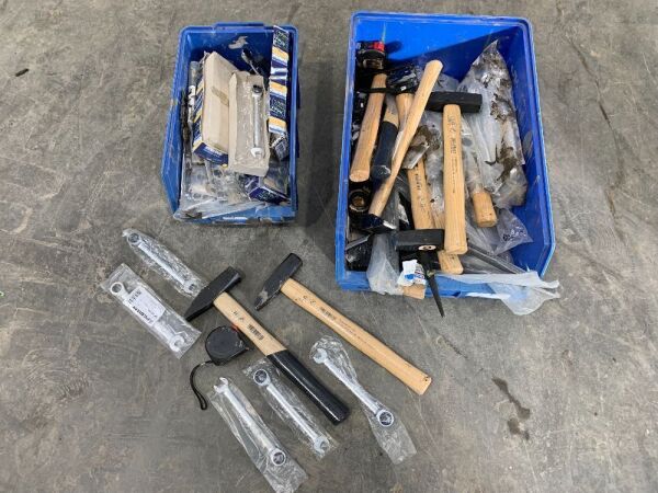 2 x Box Of Ratchet Spanner, Hammers & Tapes (New)