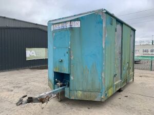 UNRESERVED 2010 Securi-Cabin Twin Axle Fast Tow Welfare Unit (11x7)