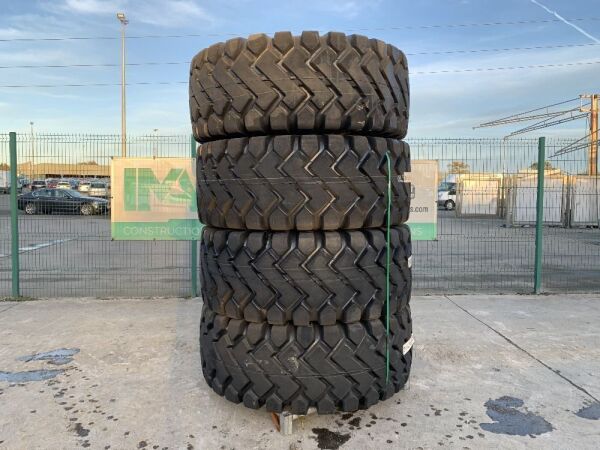 UNRESERVED NEW/UNUSED 4 x Dump Truck/Loader Tyres 26.5 x 25 x 28 PR