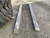 UNRESERVED Set Of 10FT Extension Forks To Suit Forklift/Teleporter - 3