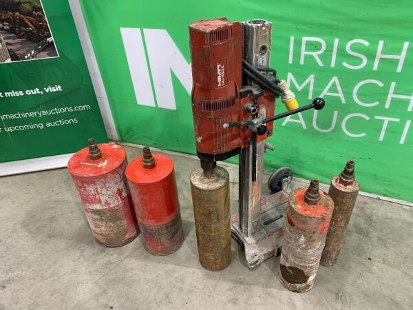 Hilti DD160E Core Drill Rig c/w 5 x Coring Bits