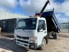 2013 Mitsubishi Canter Fuso 7C15 Tipper & Palfinger PC1300 Crane