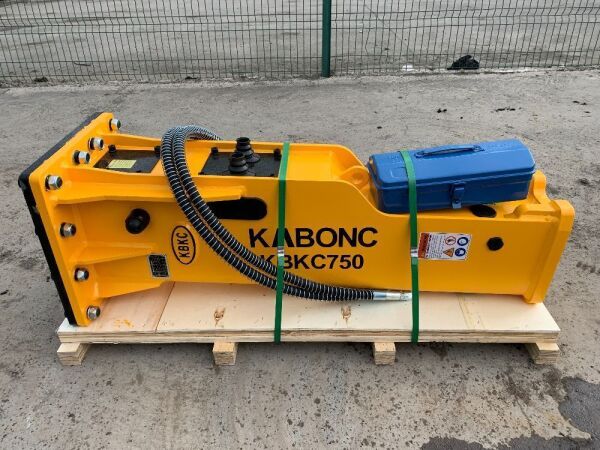 UNUSED Kabonc KBKC750 Hydraulic Breaker c/w Chisel & Pipes