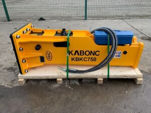 UNUSED Kabonc KBKC750 Hydraulic Breaker c/w Chisel & Pipes