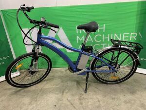 UNRESERVED UNUSED Blue Aluminium Alloy Electric Bike