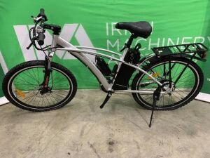 UNRESERVED UNUSED Silver Aluminium Alloy Electric Bike