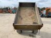 UNRESERVED Kane Single Axle Tipping Trailer c/w Turf Tyres (7ft x 4ft) - 4