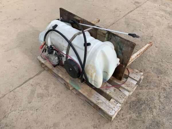 UNRESERVED 12V Quad Sprayer On Frame c/w Lance