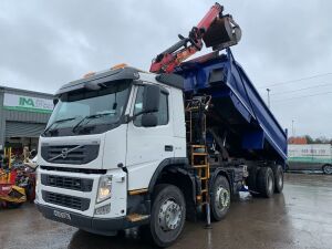 2012 Volvo FM370 8x4 Grab Truck c/w Palfinger Crane & Clamshell Bucket