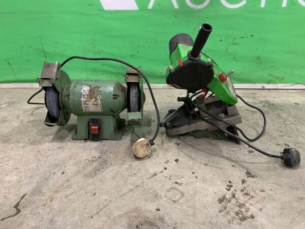 UNRESERVED Bench Grinder & Florabest Chain Sharpener