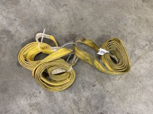 UNRESERVED 3x Yellow Lifting Slings