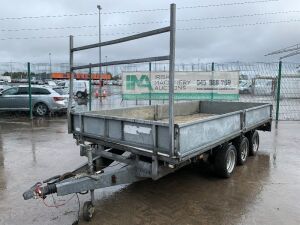 2005 Pro-Fit 14x6 Tri Axle Dropside Trailer c/w Ladder Rack