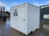 UNRESERVED/UNUSED Portable Double Door Container c/w Door & Window (8.9 x 7.2 x 8.2) - 3