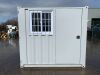 UNRESERVED/UNUSED Portable Double Door Container c/w Door & Window (8.1 x 6.4 x 7.1) - 2